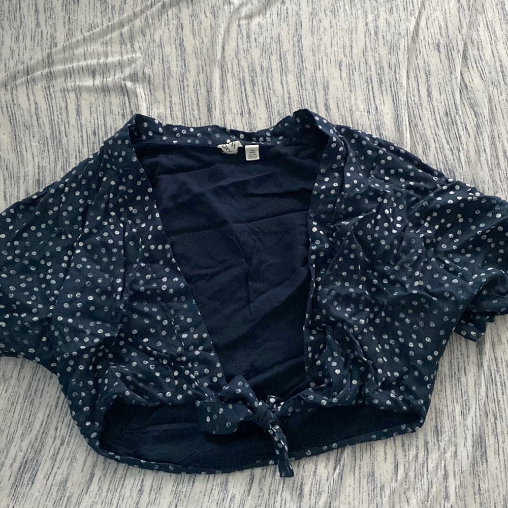 Roxy brand wrap crop top